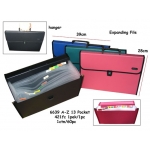 6639 A-Z Expanding File 13pocket (handgrip)